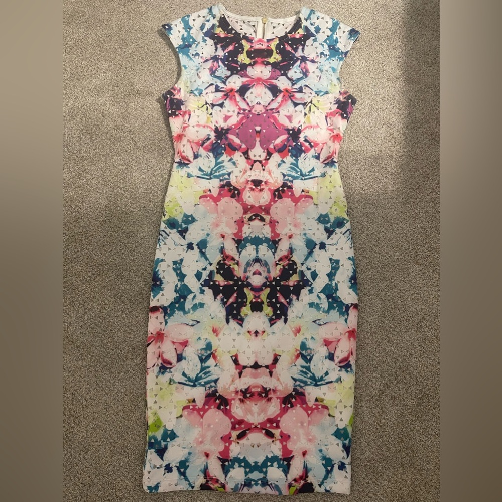 Bison Bisou Fitted Bodycon Dress Sz 4